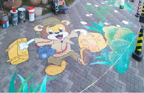 温岭夏季画地面彩绘会遇到的问题