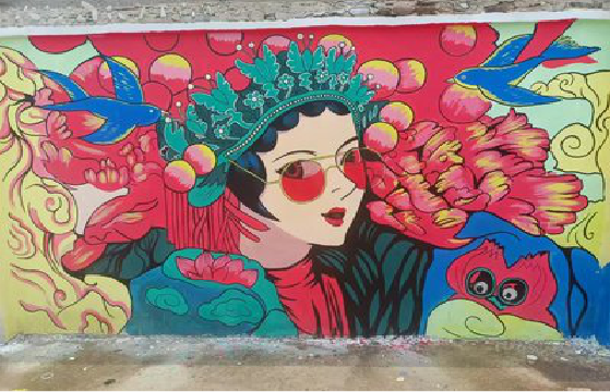 温岭墙体彩绘-网红墙