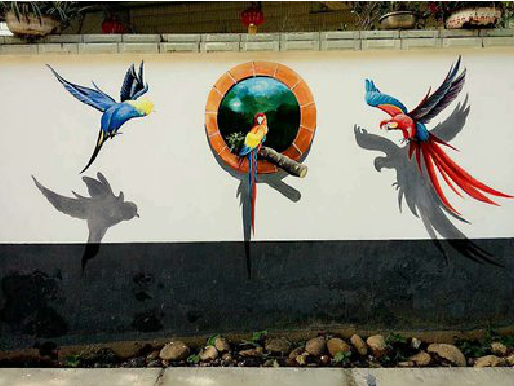 温岭视觉错位-3D墙绘设计