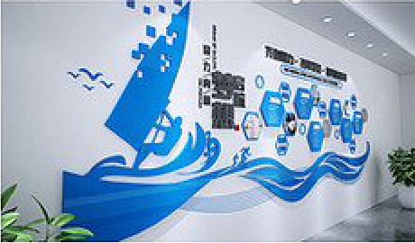 温岭海浪主题文化墙如何设计？