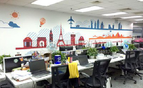 温岭教你设计办公室墙绘的方法。