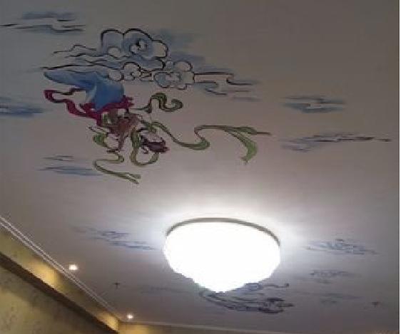 温岭如何快速绘制天花板上的手绘墙？