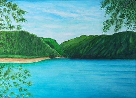 温岭在墙绘中，如何绘画绿水青山？